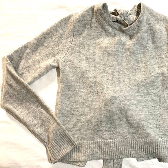 Forever 21 - Grey sweater with open back bow tied - Picture 1 of 3